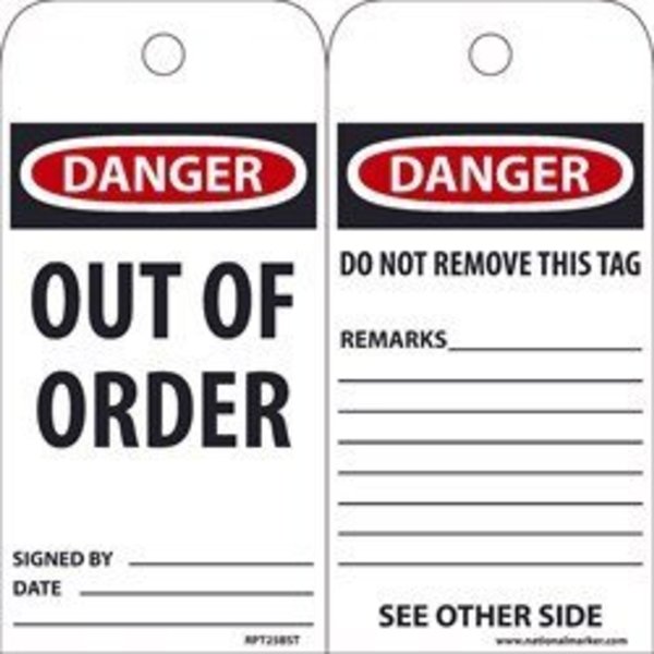 Nmc TAGS, DANGER OUT OF ORDER,  RPT25
